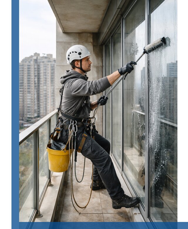 Профессиональная мойка балконного остекления в Стерлитамаке