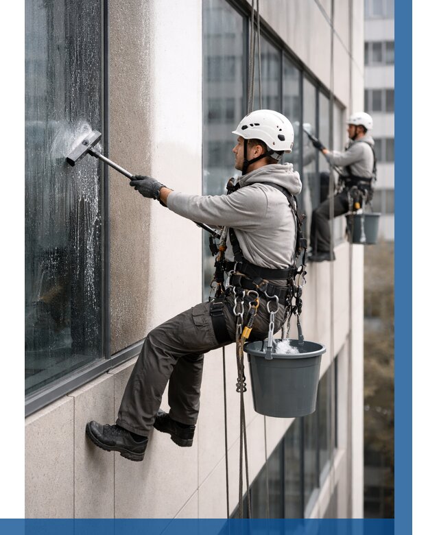 Мойка фасадов зданий в Стерлитамаке под ключ от 360 р. | ВЫСОТНИК-Стм