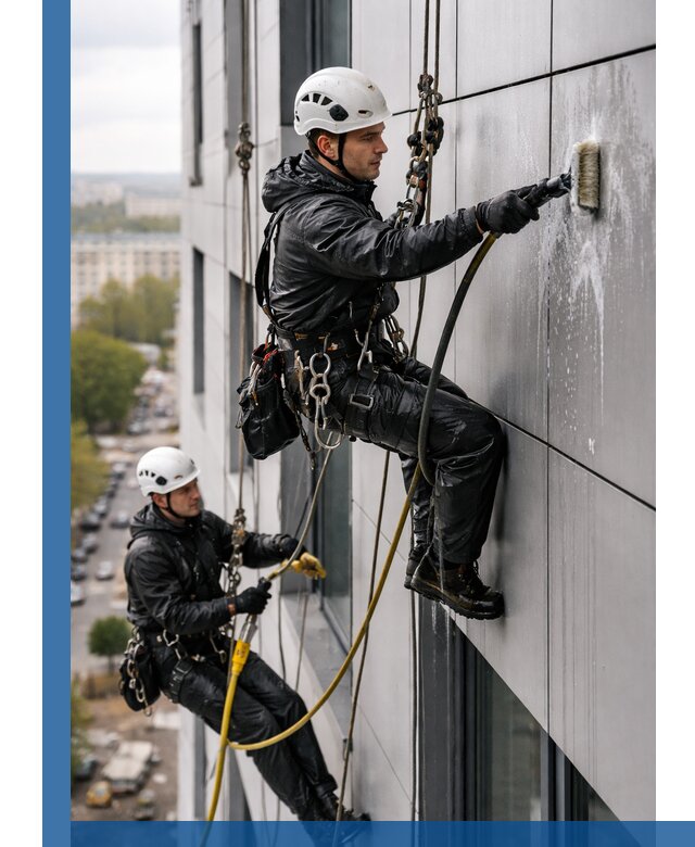 Профессиональная мойка фасада из композита в Стерлитамаке