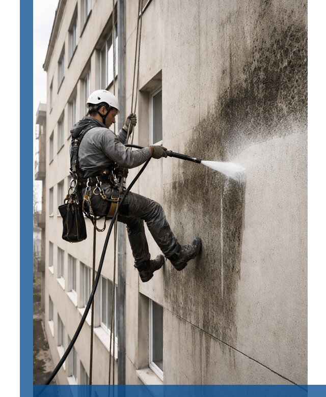 Профессиональная очистка фасадов от плесени в Стерлитамаке