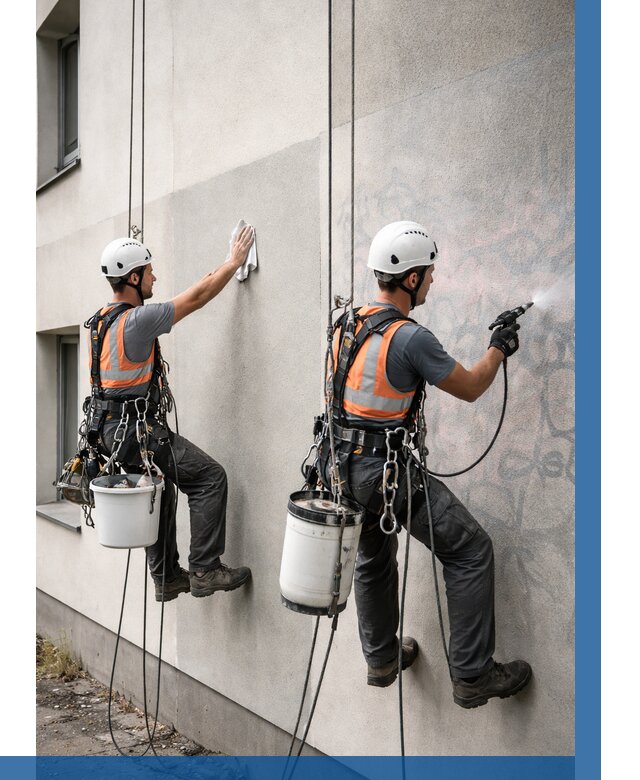 Антиграффити покрытие фасада в Стерлитамаке от 618 р. | ВЫСОТНИК-Стм