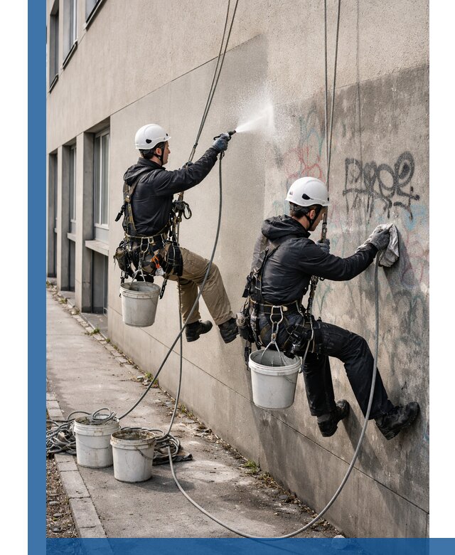 Антиграффити покрытие фасада с защитой от надписей в Стерлитамаке