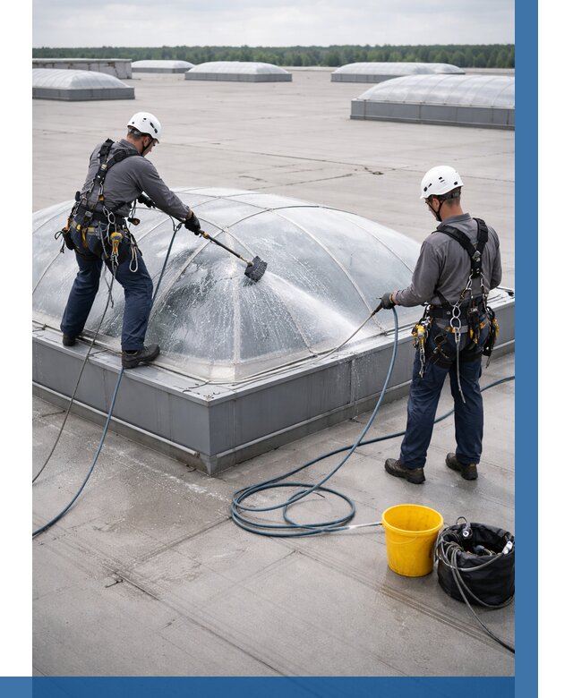 Мойка зенитных фонарей в Стерлитамаке, заказать от 4635 р. | ВЫСОТНИК-Стм