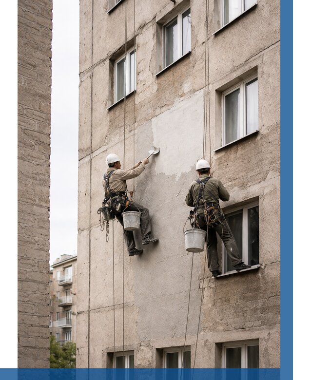 Косметический ремонт фасада в Стерлитамаке от 1133 р. | ВЫСОТНИК-Стм