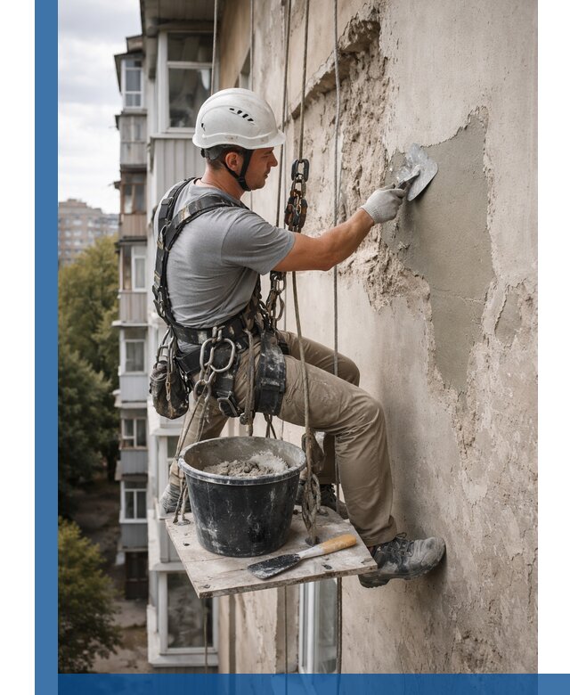 Восстановление фасадной штукатурки в Стерлитамаке с гарантией качества