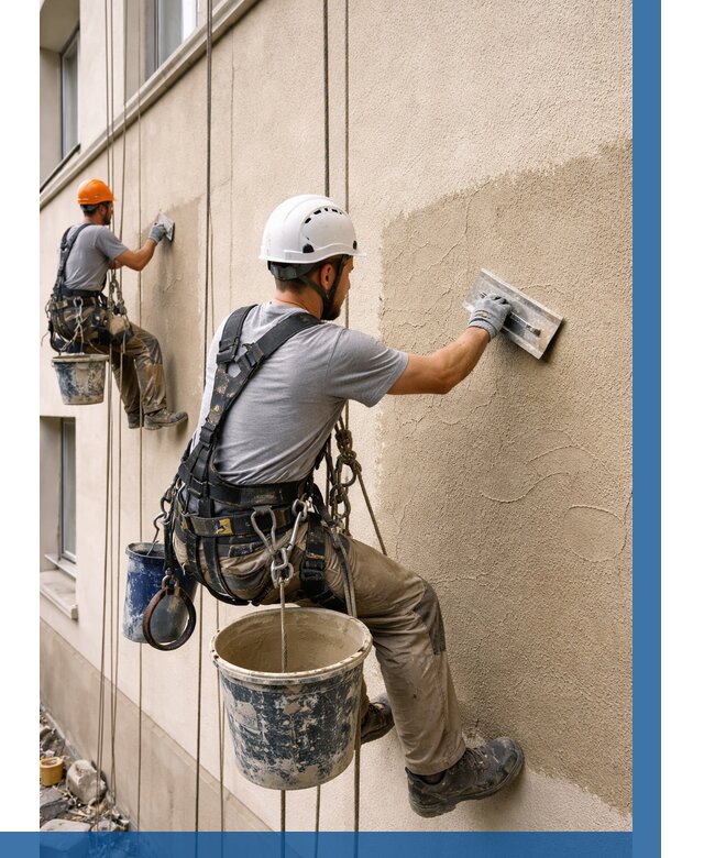 Декоративная штукатурка фасада в Стерлитамаке от 1236 р. | ВЫСОТНИК-Стм