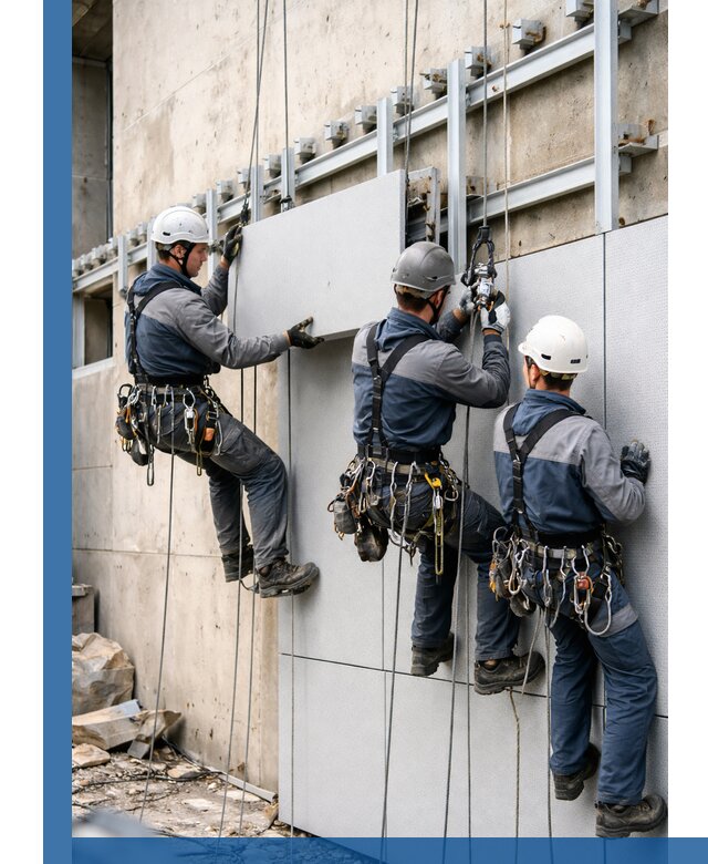 Монтаж вентилируемого фасада в Стерлитамаке под ключ с гарантией качества