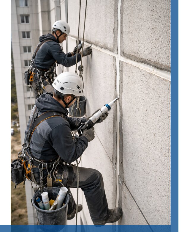 Герметизация межпанельных швов в Стерлитамаке от 721 р. | ВЫСОТНИК-Стм