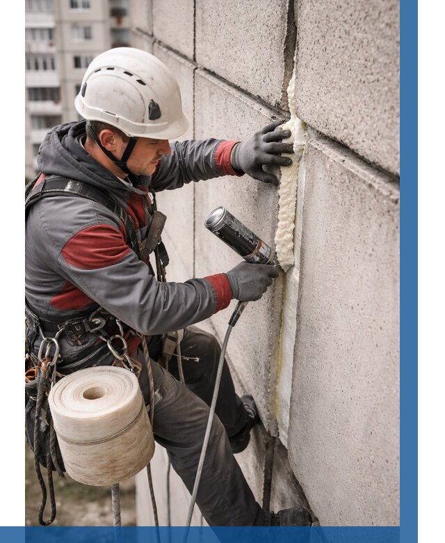 Утепление межпанельных швов в Стерлитамаке от 721 р. | ВЫСОТНИК-Стм