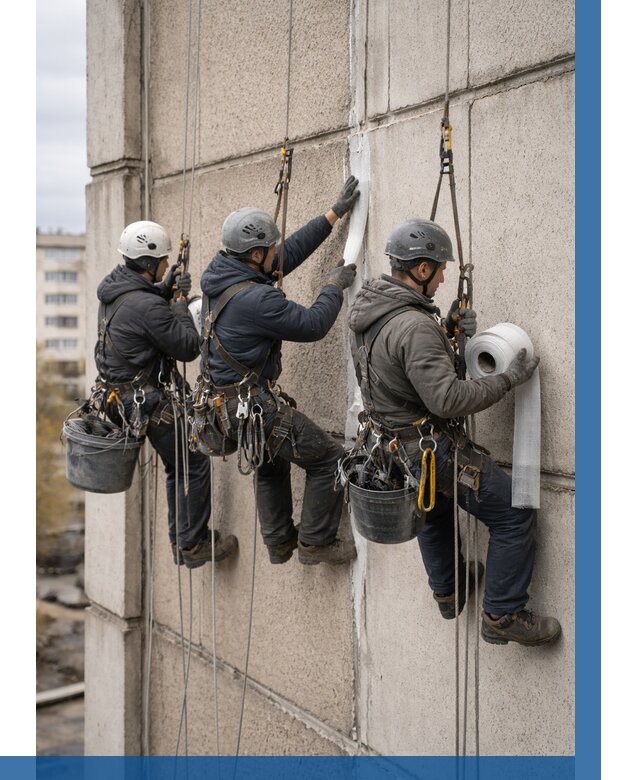 Ремонт межпанельных швов в Стерлитамаке от 772 р. | ВЫСОТНИК-Стм