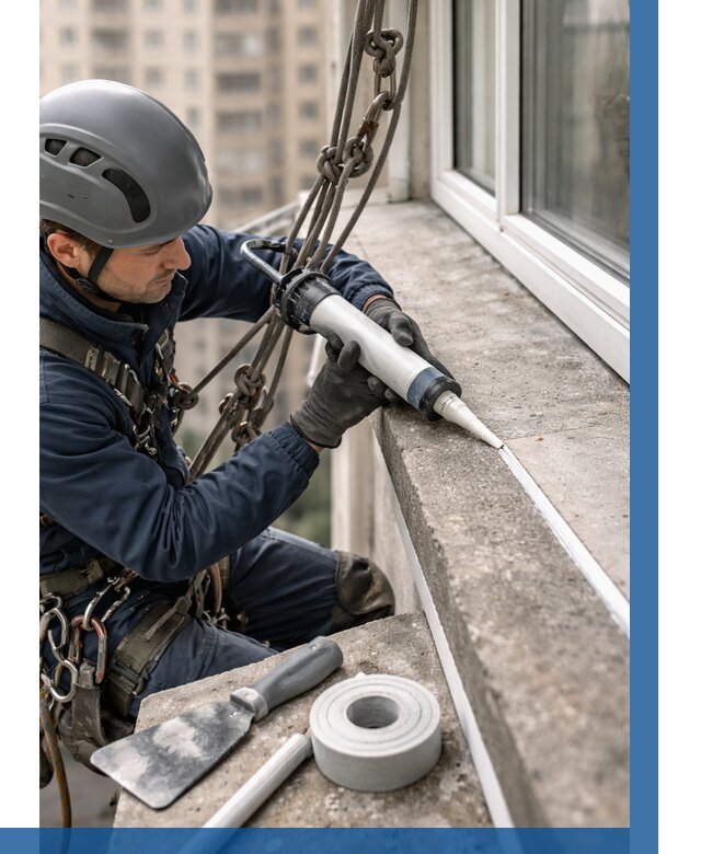 Герметизация балконного козырька в Стерлитамаке от 4635 р. | ВЫСОТНИК-Стм