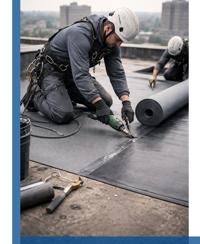 Ремонт мягкой кровли в Стерлитамаке с выездом промальпинистов