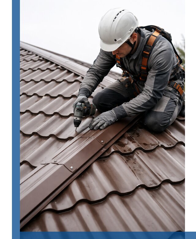 Ремонт металлочерепицы на крыше в Стерлитамаке профессионально