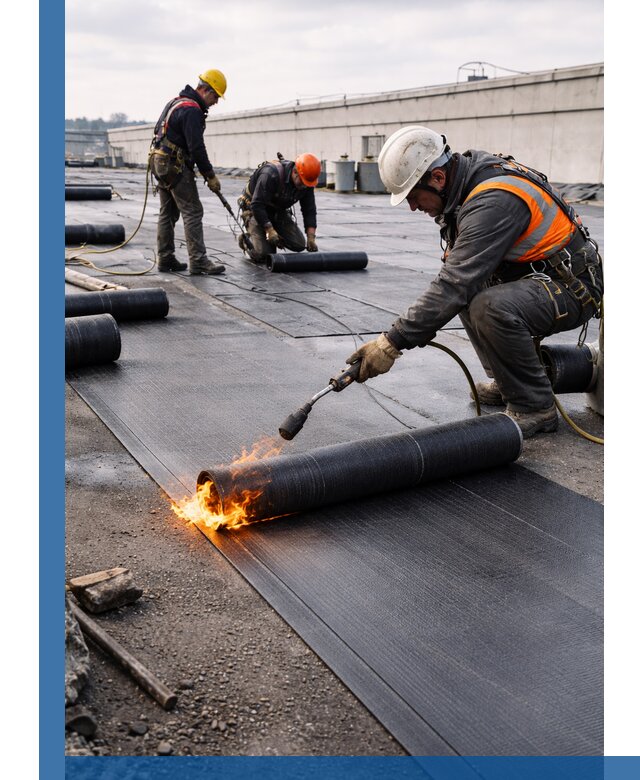 Монтаж наплавляемой кровли в Стерлитамаке профессионально