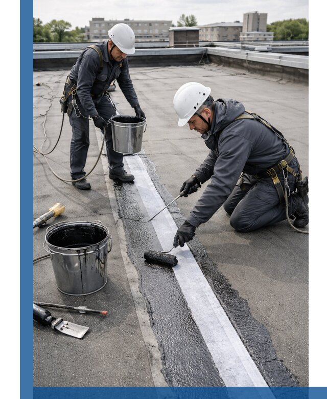 Гидроизоляция кровли мастикой в Стерлитамаке надежная защита