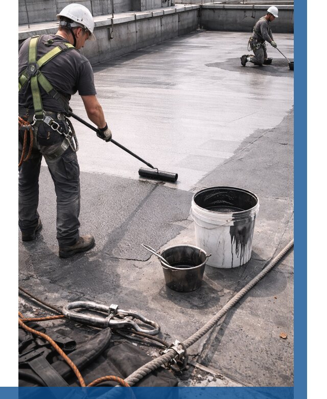 Гидроизоляция кровли жидкой резиной в Стерлитамаке от 515 р. | ВЫСОТНИК-Стм