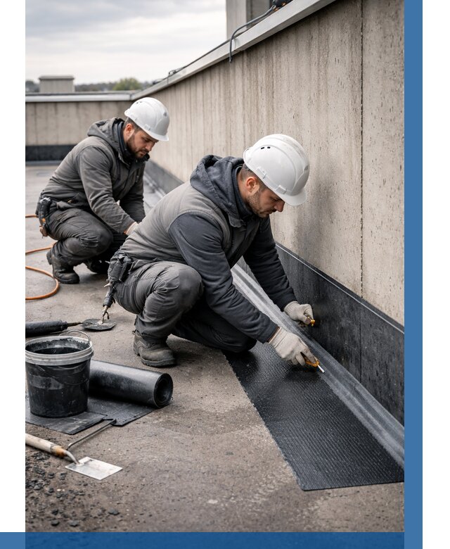 Гидроизоляция примыканий на кровле в Стерлитамаке от 927 р. | ВЫСОТНИК-Стм