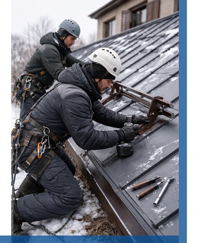 Монтаж снегозадержателей в Стерлитамаке от 463 р. | ВЫСОТНИК-Стм