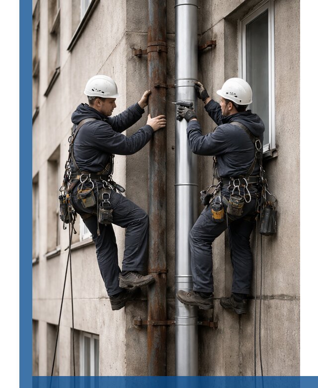 Замена водосточных труб в Стерлитамаке: монтаж и демонтаж под ключ