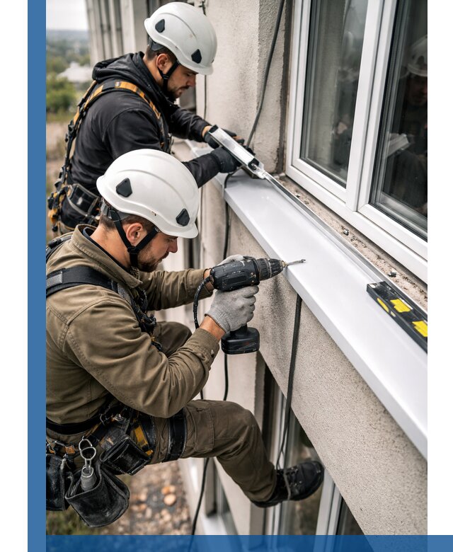Профессиональный монтаж оконных отливов и отведения воды в Стерлитамаке
