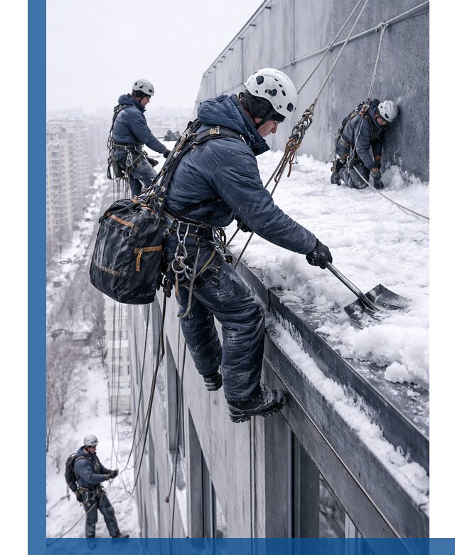 Абонентское обслуживание кровли зимой в Стерлитамаке регулярный уход