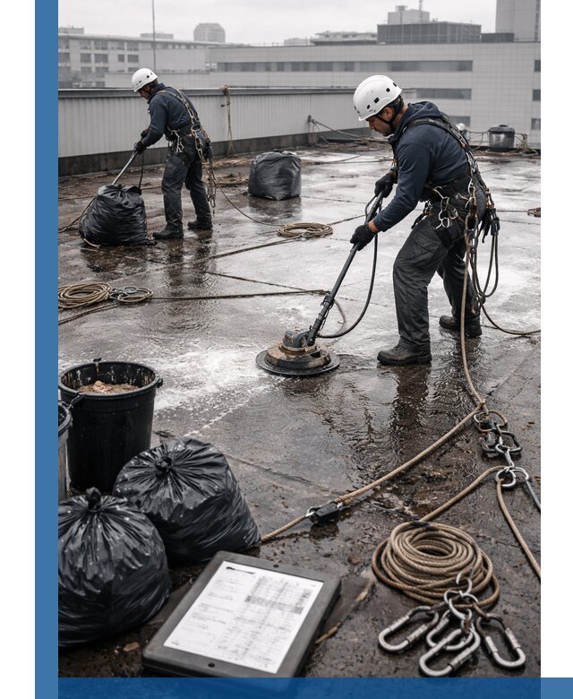 Плановая очистка кровли по графику в Стерлитамаке для безопасности