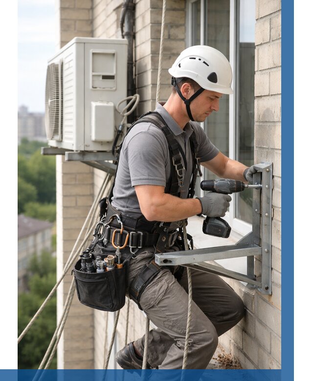 Установка кронштейнов кондиционера в Стерлитамаке от 3605 р. | ВЫСОТНИК-Стм