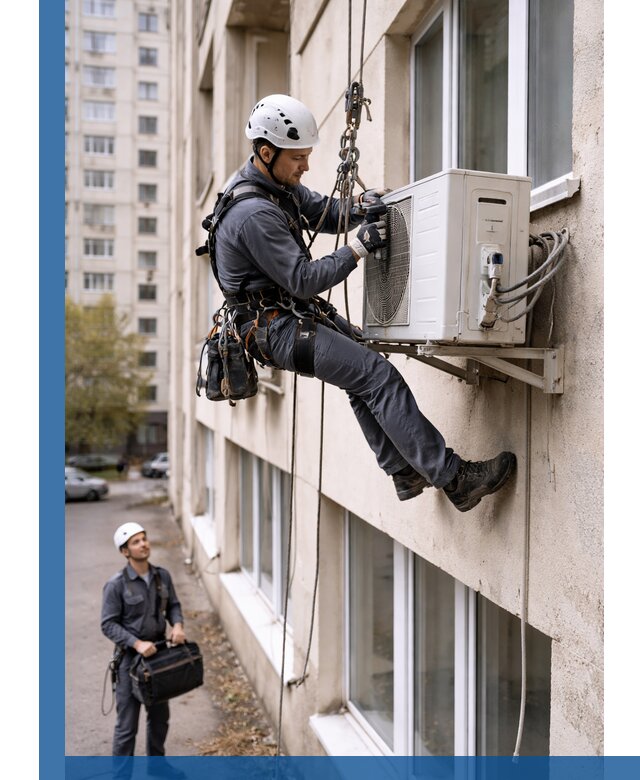 Демонтаж внешнего блока кондиционера в Стерлитамаке профессионально