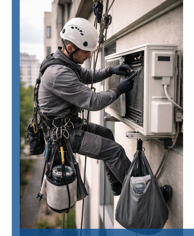 Обслуживание внешнего блока кондиционера в Стерлитамаке профессионально