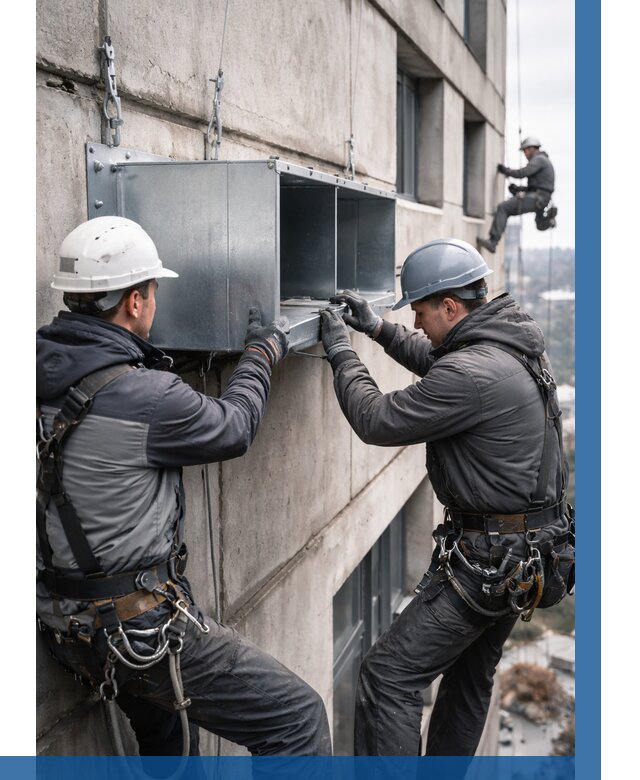 Монтаж вентиляционных коробов в Стерлитамаке от 3090 р. | ВЫСОТНИК-Стм