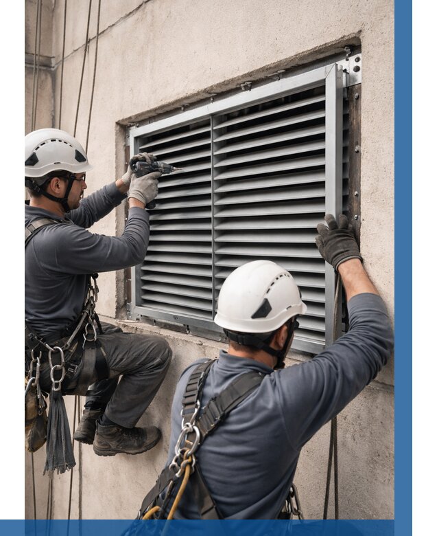 Монтаж вентиляционных решеток в Стерлитамаке от 4635 р. | ВЫСОТНИК-Стм