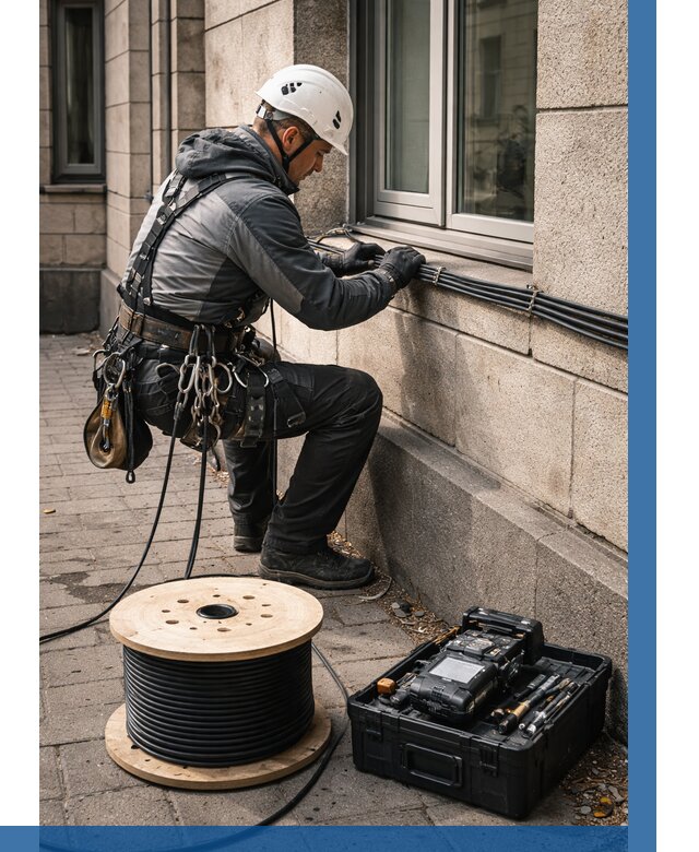 Прокладка оптоволоконного кабеля в Стерлитамаке от 824 р. | ВЫСОТНИК-Стм