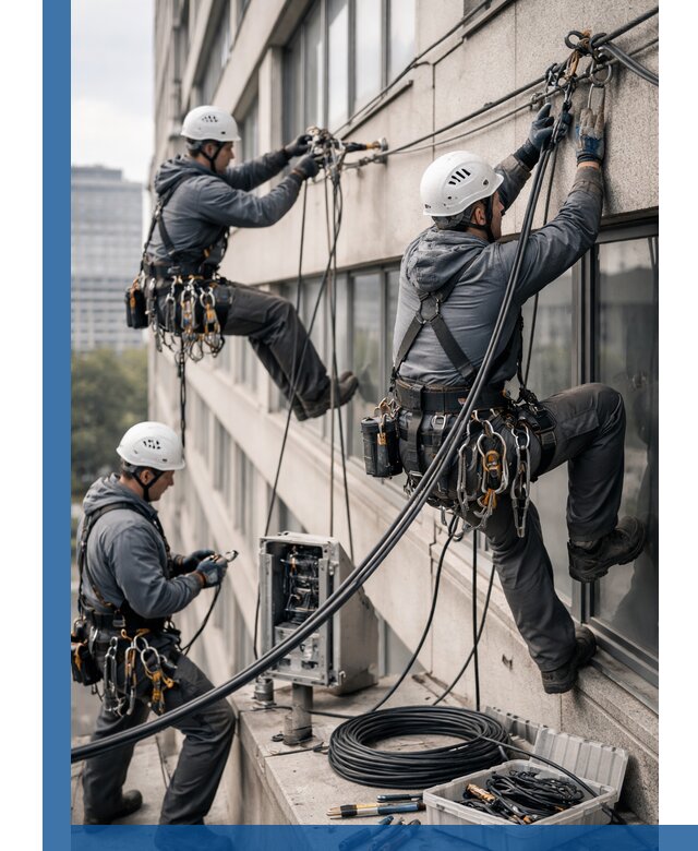 Прокладка оптоволоконного кабеля в Стерлитамаке под ключ с тестированием