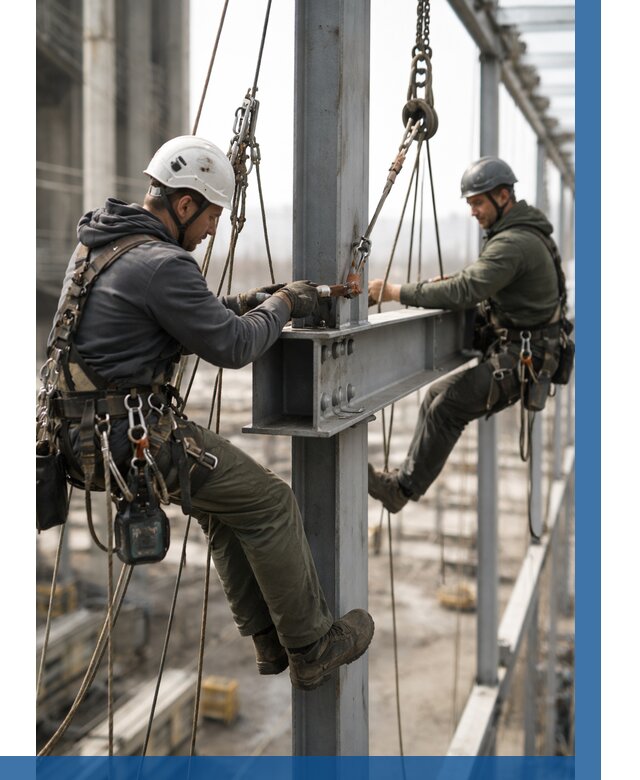 Монтаж металлоконструкций на высоте в Стерлитамаке от 3605 р. | ВЫСОТНИК-Стм
