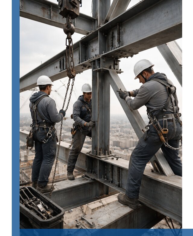 Профессиональный монтаж металлоконструкций на высоте в Стерлитамаке