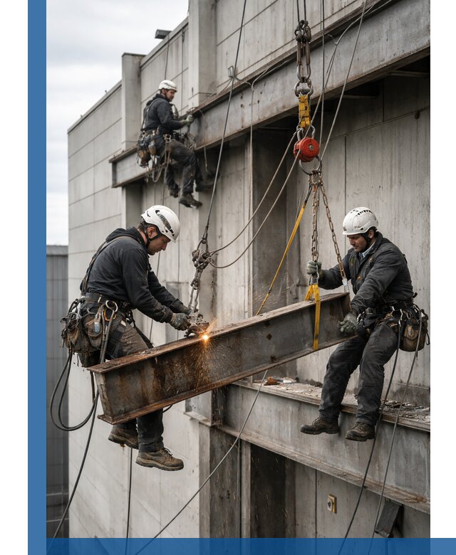 Демонтаж металлоконструкций на высоте в Стерлитамаке под ключ