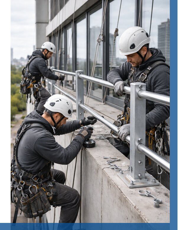Монтаж ограждений на высоте в Стерлитамаке, от 1236 р. | ВЫСОТНИК-Стм