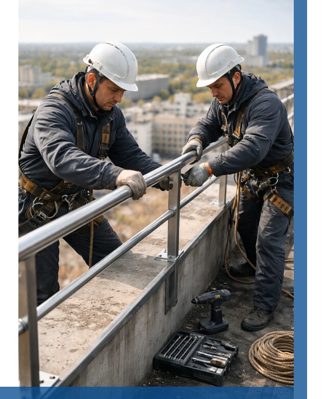 Монтаж перил на высоте в Стерлитамаке от 2575 р. | ВЫСОТНИК-Стм