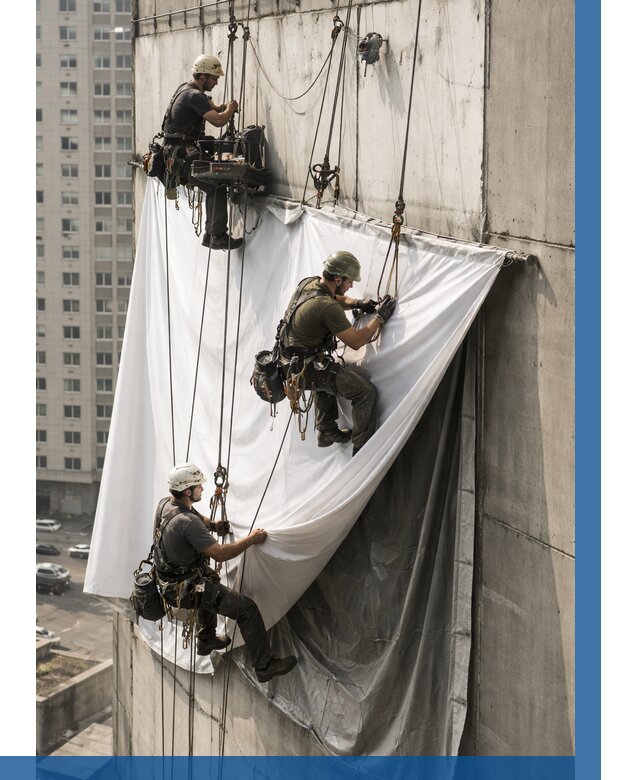 Замена баннерного полотна в Стерлитамаке от 6694 р. | ВЫСОТНИК-Стм—заказать