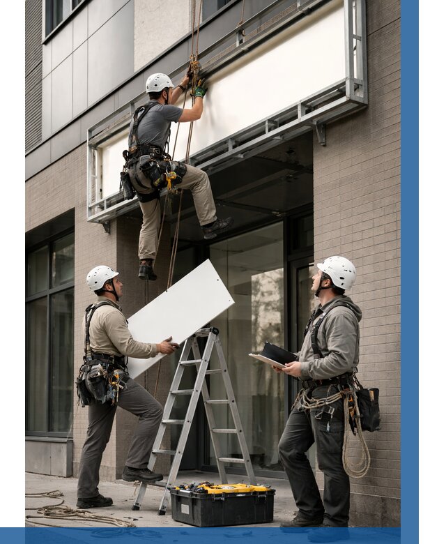 Монтаж светового короба в Стерлитамаке от 6694 р. | ВЫСОТНИК-Стм