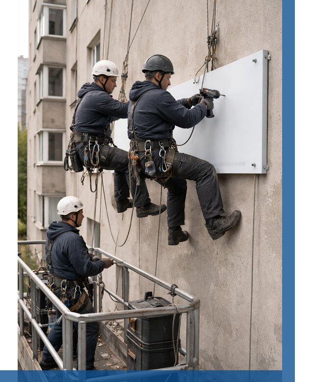 Монтаж табличек и указателей в Стерлитамаке от 3605 р. | ВЫСОТНИК-Стм