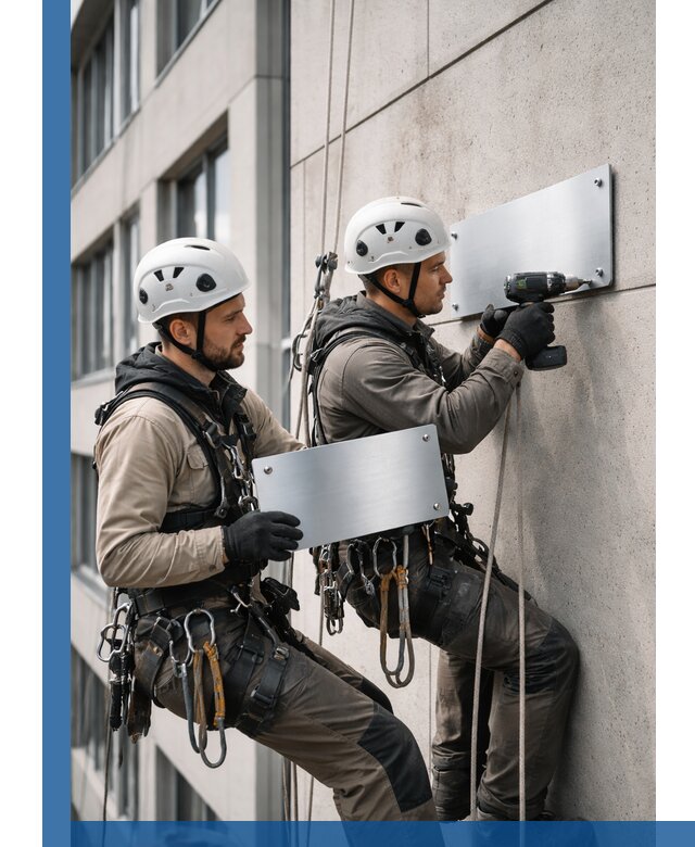 Монтаж табличек и указателей в Стерлитамаке для зданий и сооружений