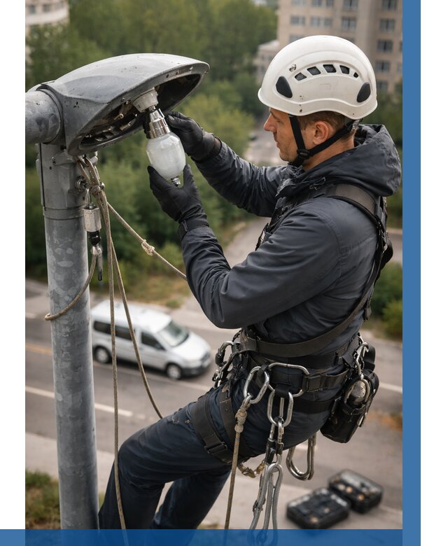 Замена ламп на высоте в Стерлитамаке от 2575 р. | ВЫСОТНИК-Стм