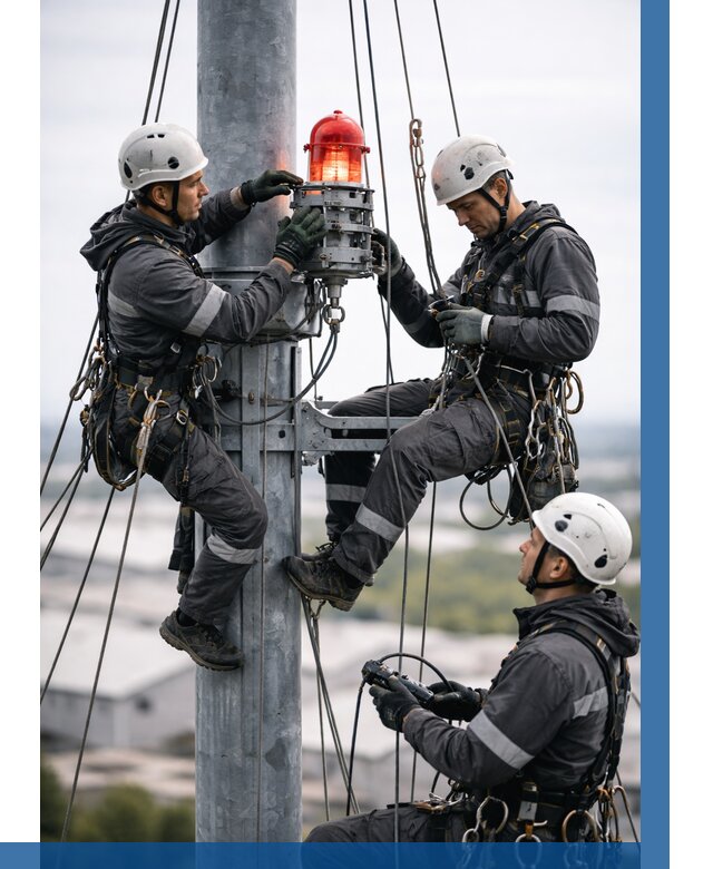 Монтаж заградительных огней в Стерлитамаке от 8754 р. | ВЫСОТНИК-Стм