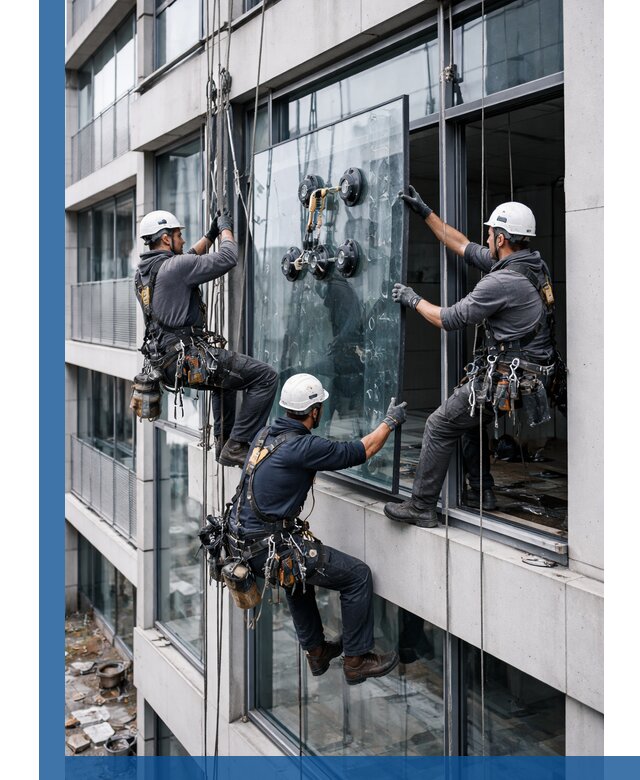 Фасадное остекление и монтаж витражей зданий в Стерлитамаке под ключ