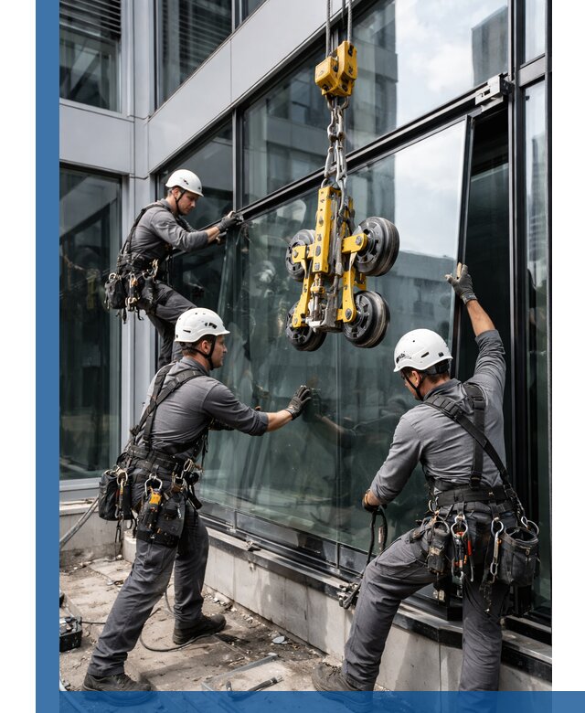 Структурное остекление фасадов в Стерлитамаке монтаж и обслуживание