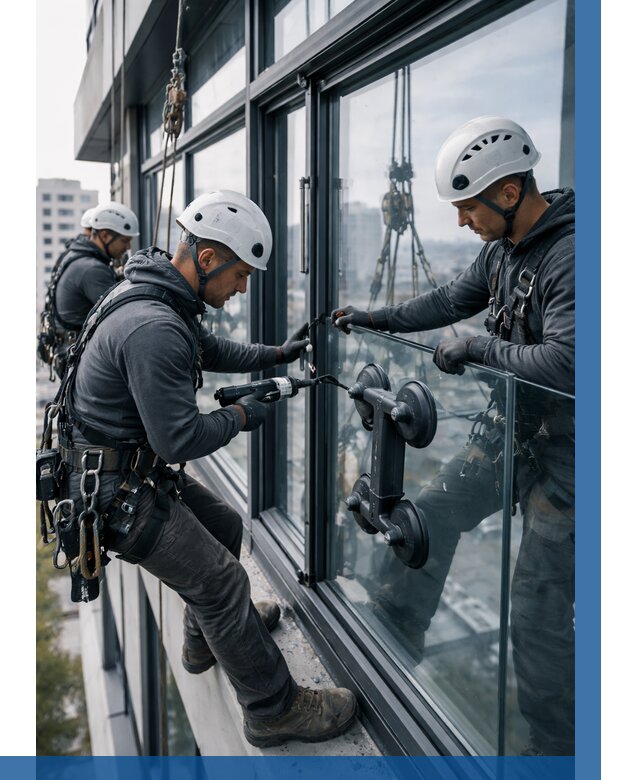 Витражное остекление зданий в Стерлитамаке от 3605 р. | ВЫСОТНИК-Стм