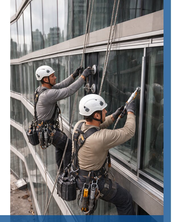 Радиусное остекление фасада в Стерлитамаке от 12359 р. | ВЫСОТНИК-Стм