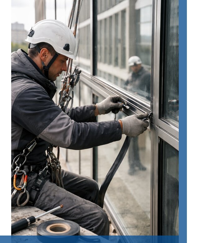 Ремонт витражных конструкций в Стерлитамаке от 3605 р. | ВЫСОТНИК-Стм