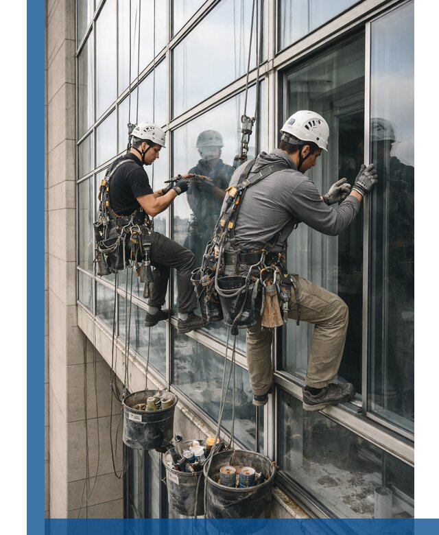 Ремонт витражных конструкций и фасадного остекления в Стерлитамаке